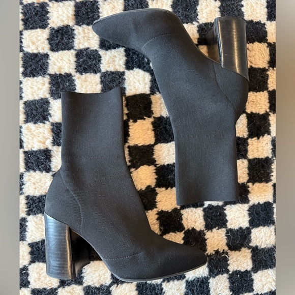 Steve Madden Trent Sock Booties Black - Size 8 - Picture 5 of 10